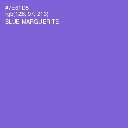 #7E61D5 - Blue Marguerite Color Image